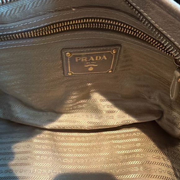 Prada Women's Taupe Leather Satchel - Picture 4 of 8